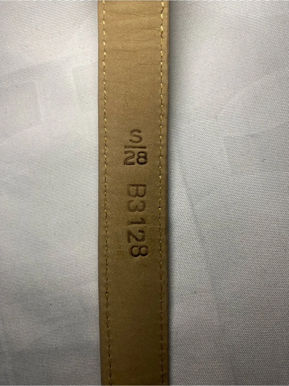 Brighton Croc-Embossed Yellow Leather Belt with Silver-Tone Buckle